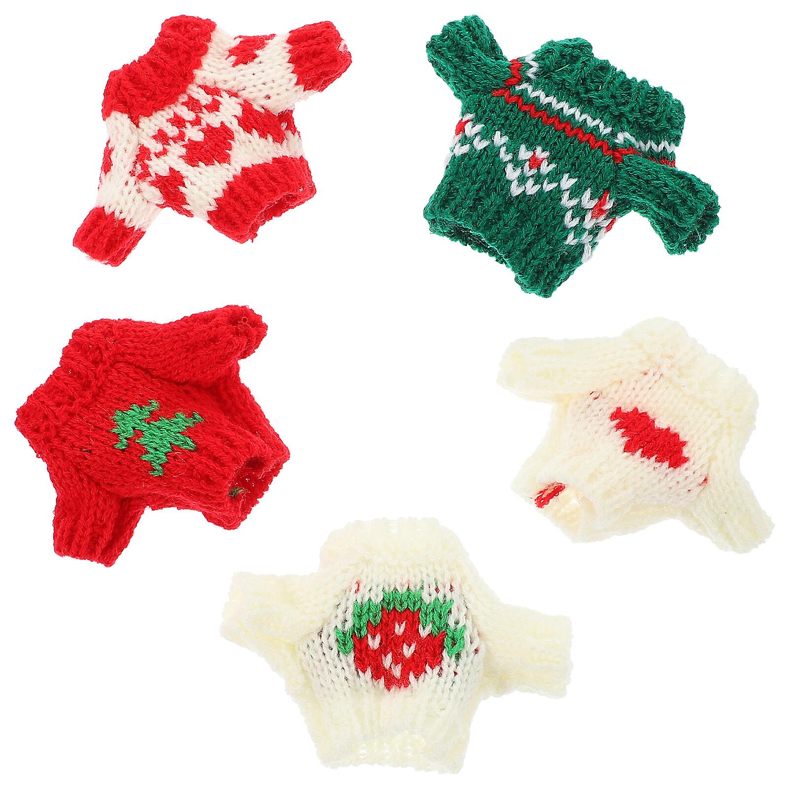 5 Pcs Doll Dress-up Sweaters Doll Decorative Clothes Doll Winter Outfits Replaceable Doll Clothes