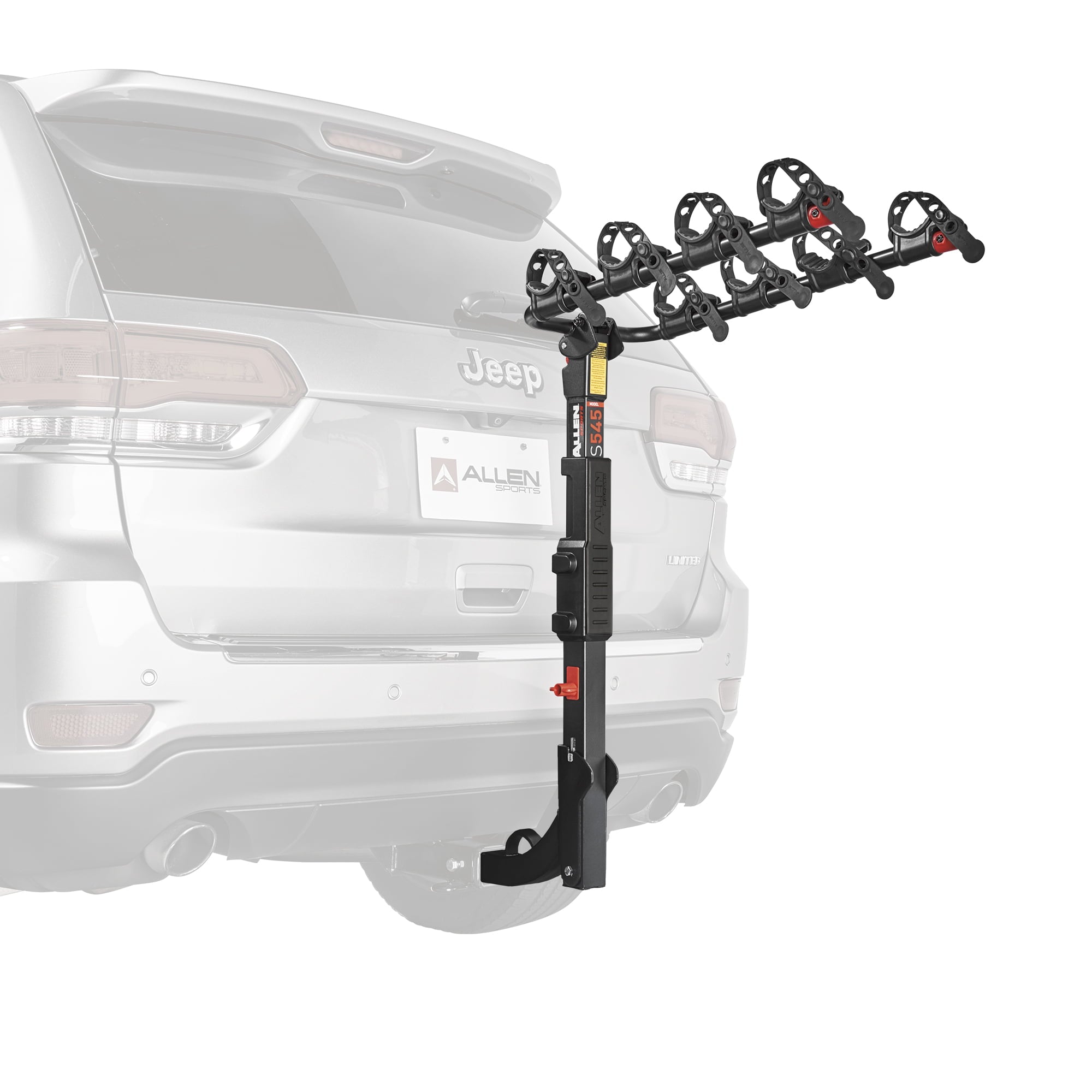 Allen Sports Premier 4-Bicycle Hitch Mounted Bike Rack Carrier， S-545