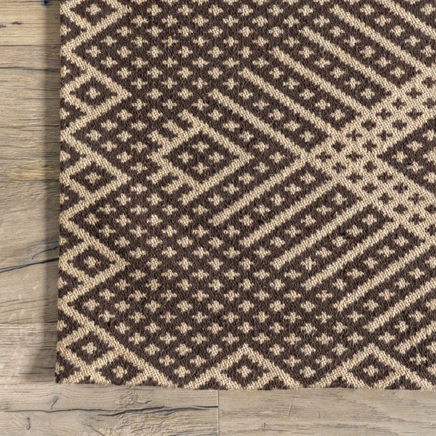 Leith Geometric Cotton blend Area Rug