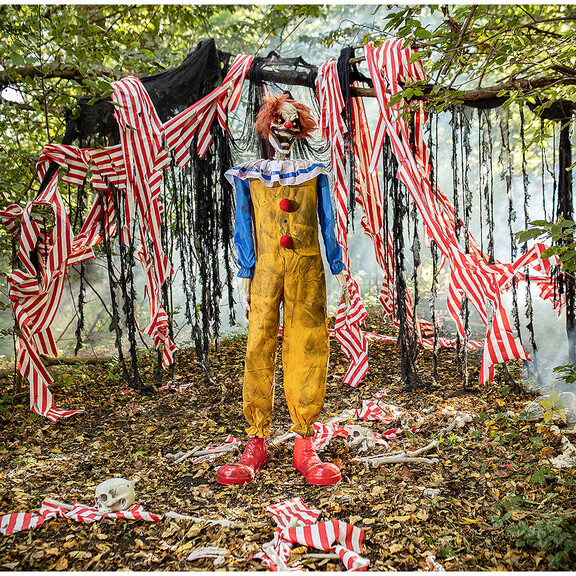 Morris Costumes MR124395 Animated Twitching Clown ...