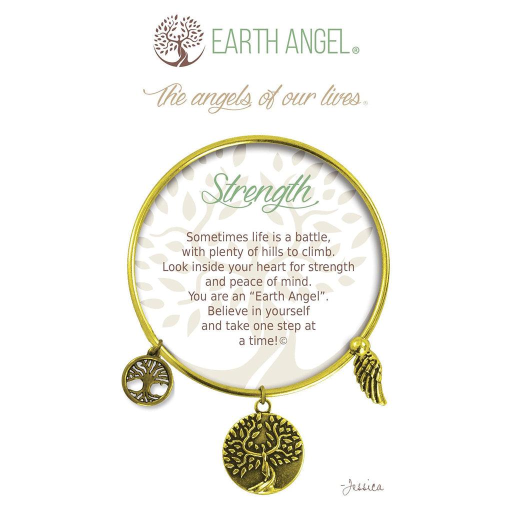 Earth Angel  Strength Bracelet in Brass