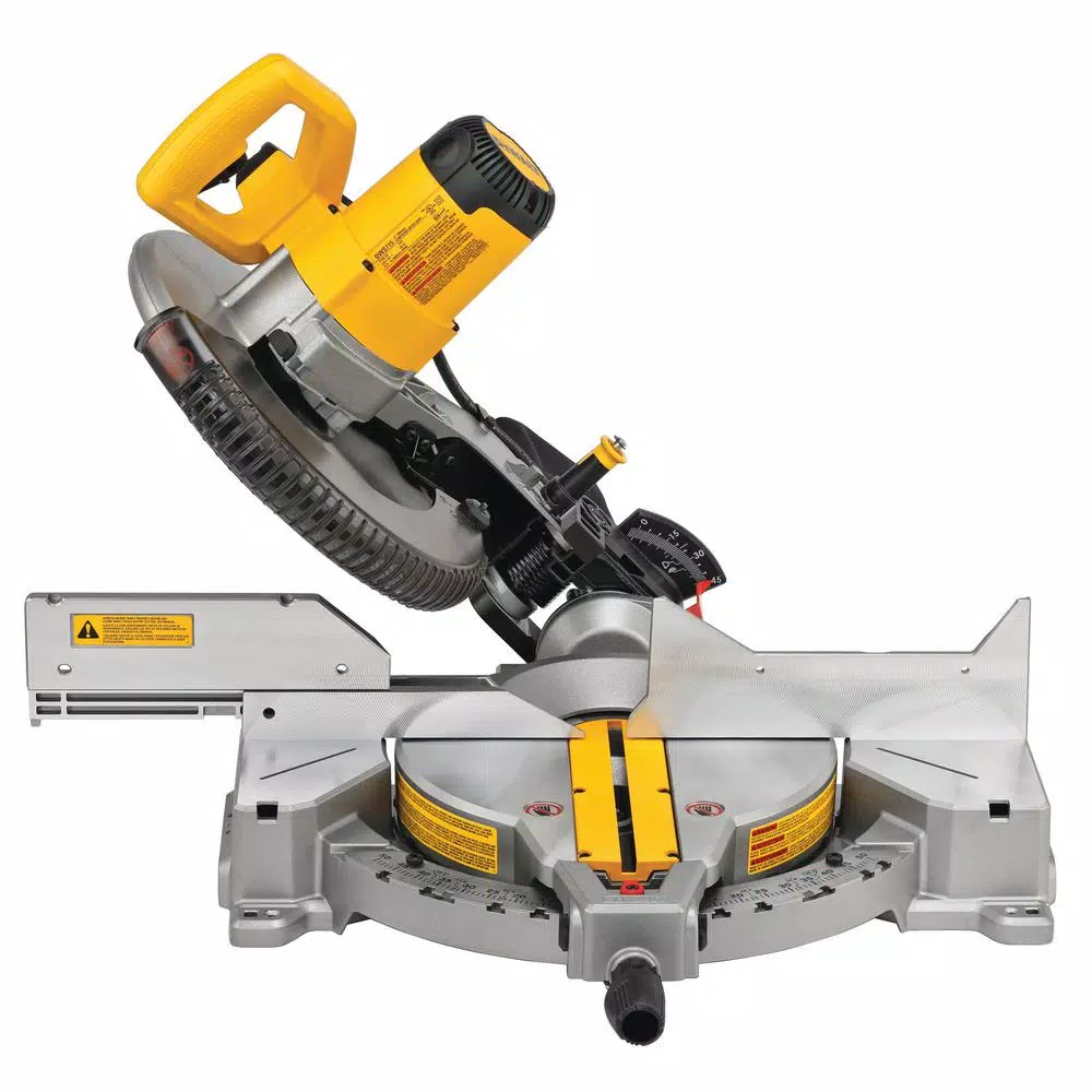 DEWALT 15 Amp Corded 12 in. Compound Single Bevel Miter Saw with Heavy-Duty Work Stand and#8211; XDC Depot