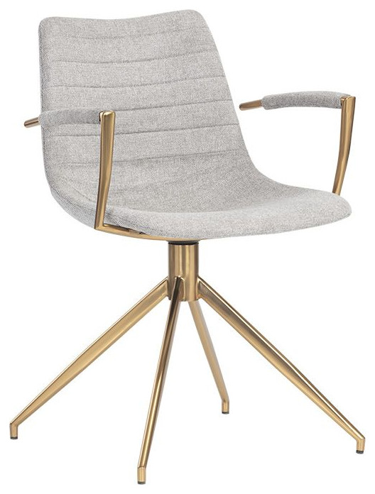 Andres Swivel Dining Armchair   Midcentury   Dining Chairs   by Sunpan Modern Home  Houzz