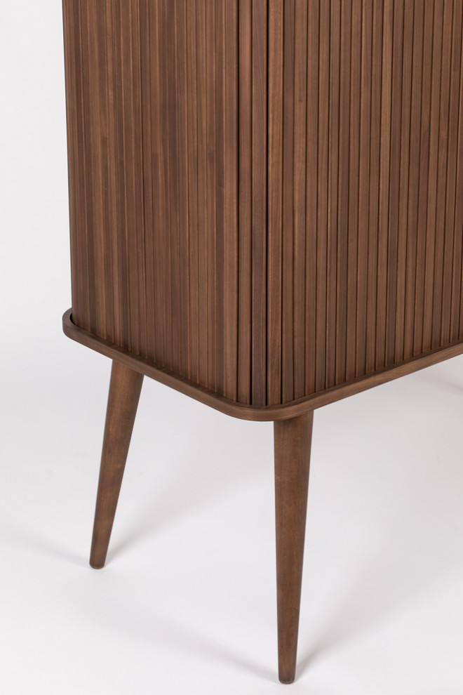 Brown Walnut Cabinet  Zuiver Barbier   Midcentury   Accent Chests And Cabinets   by Luxury Furnitures  Houzz