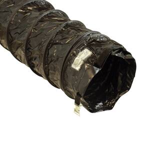 Rubber-Cal 18 in. D x 25 ft. Coil Flexible Ducting Air Ventilator Black 01-188-18