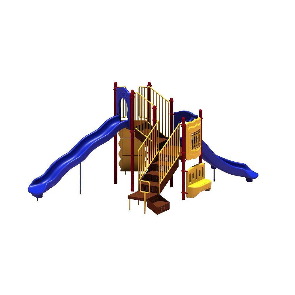 Ultra Play UPlay Today Timber Glen (Playful) Commercial Playset with Ground Spike UPLAY-005-P