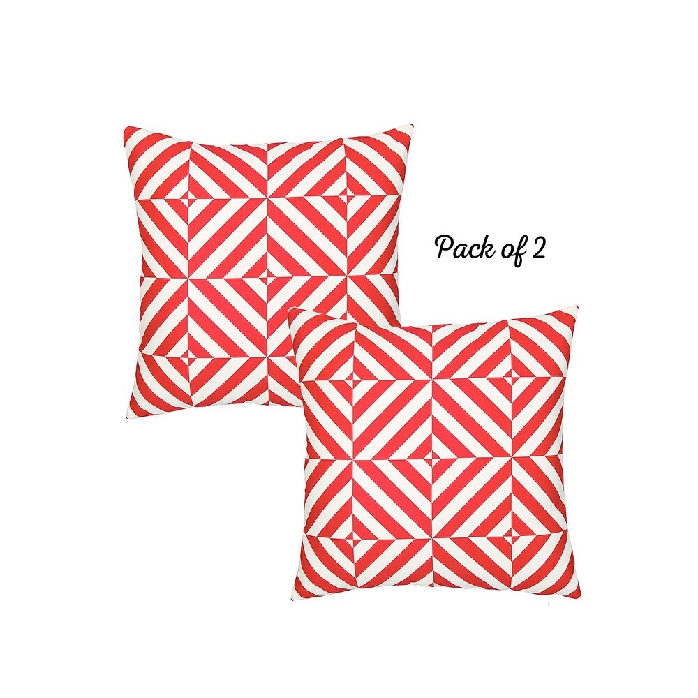 Mike Co. Geometric Throw Pillow Cover (Set of 2)