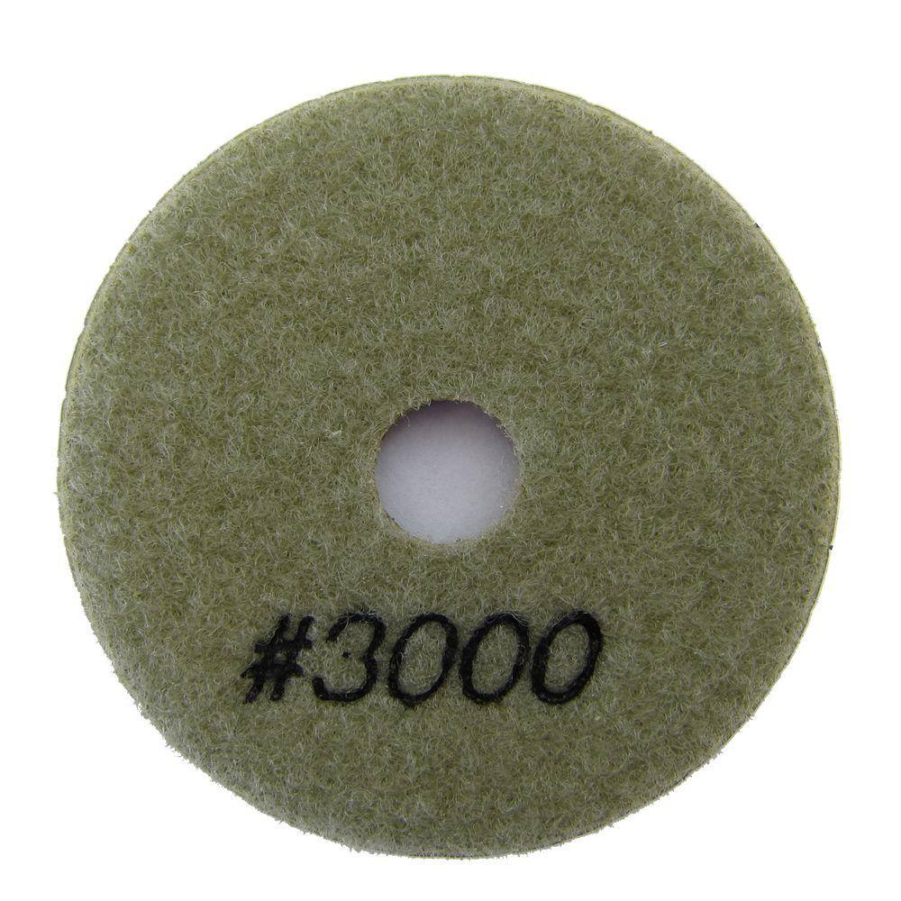 Archer USA 3 in. #3000 Grit Wet Diamond Polishing Pad for Stone WPP03-B-3000#