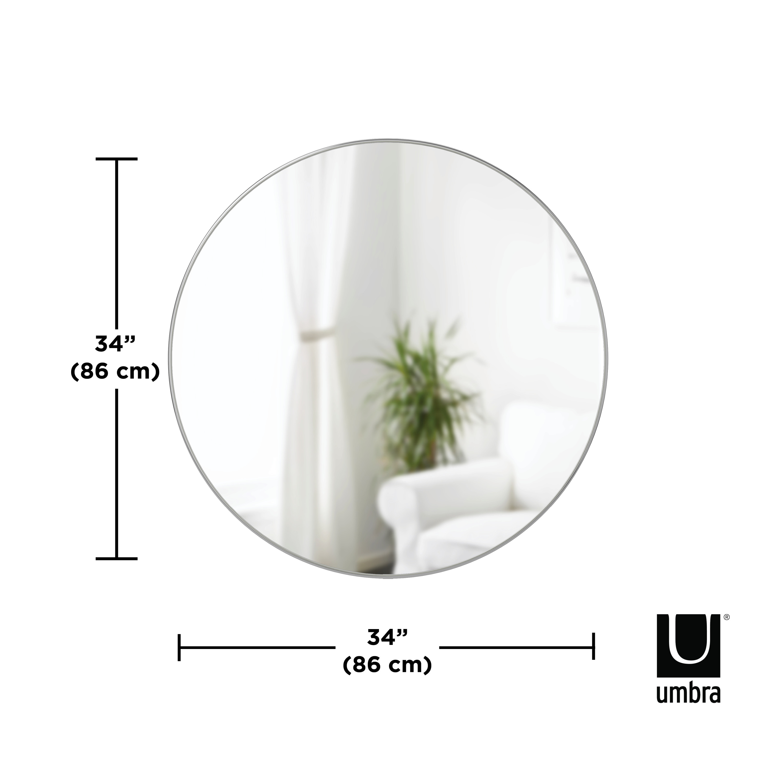 Umbra Hubba Round Wall Mirror