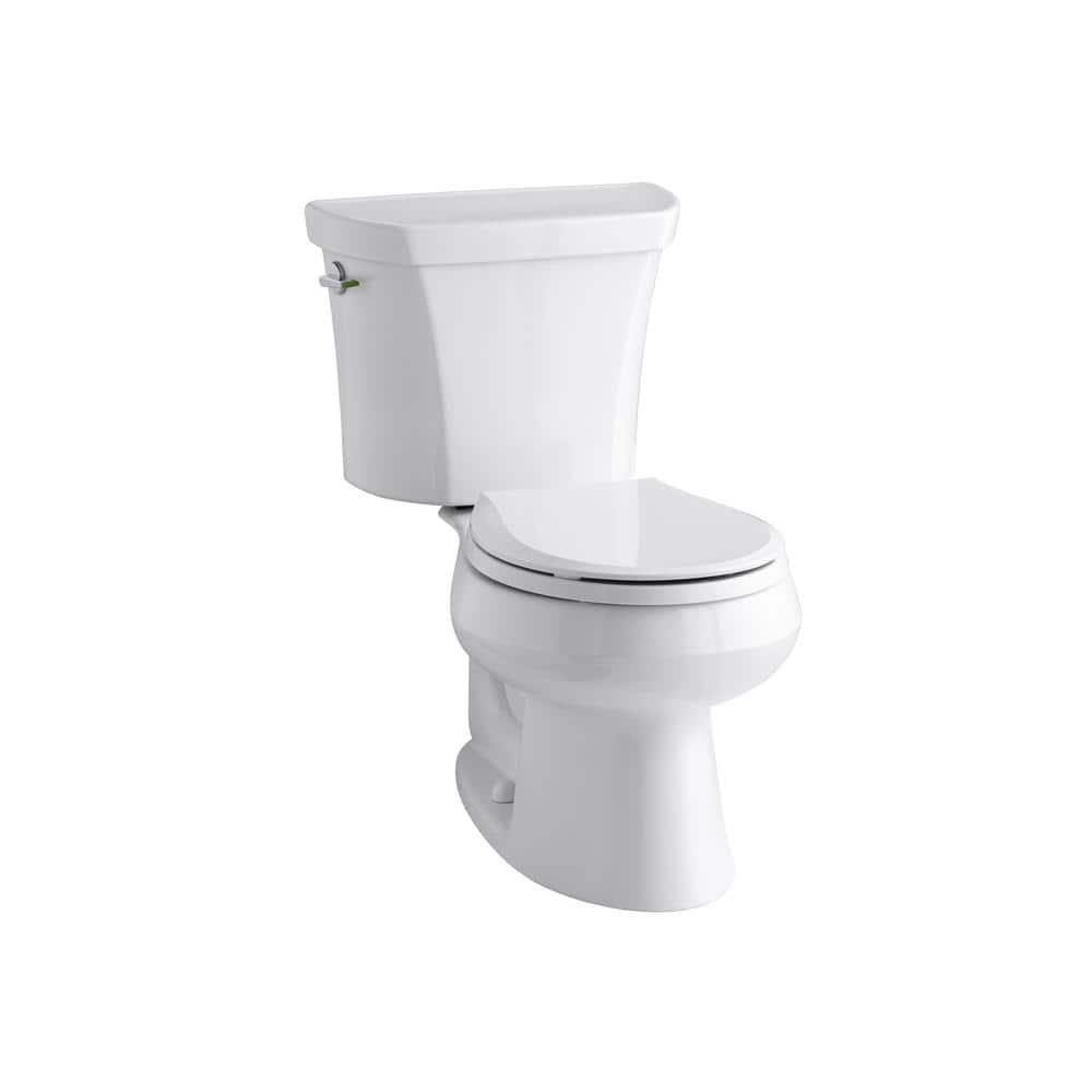 KOHLER Wellworth 2Piece 11 or 16 GPF Dual Flush Round Toilet in White