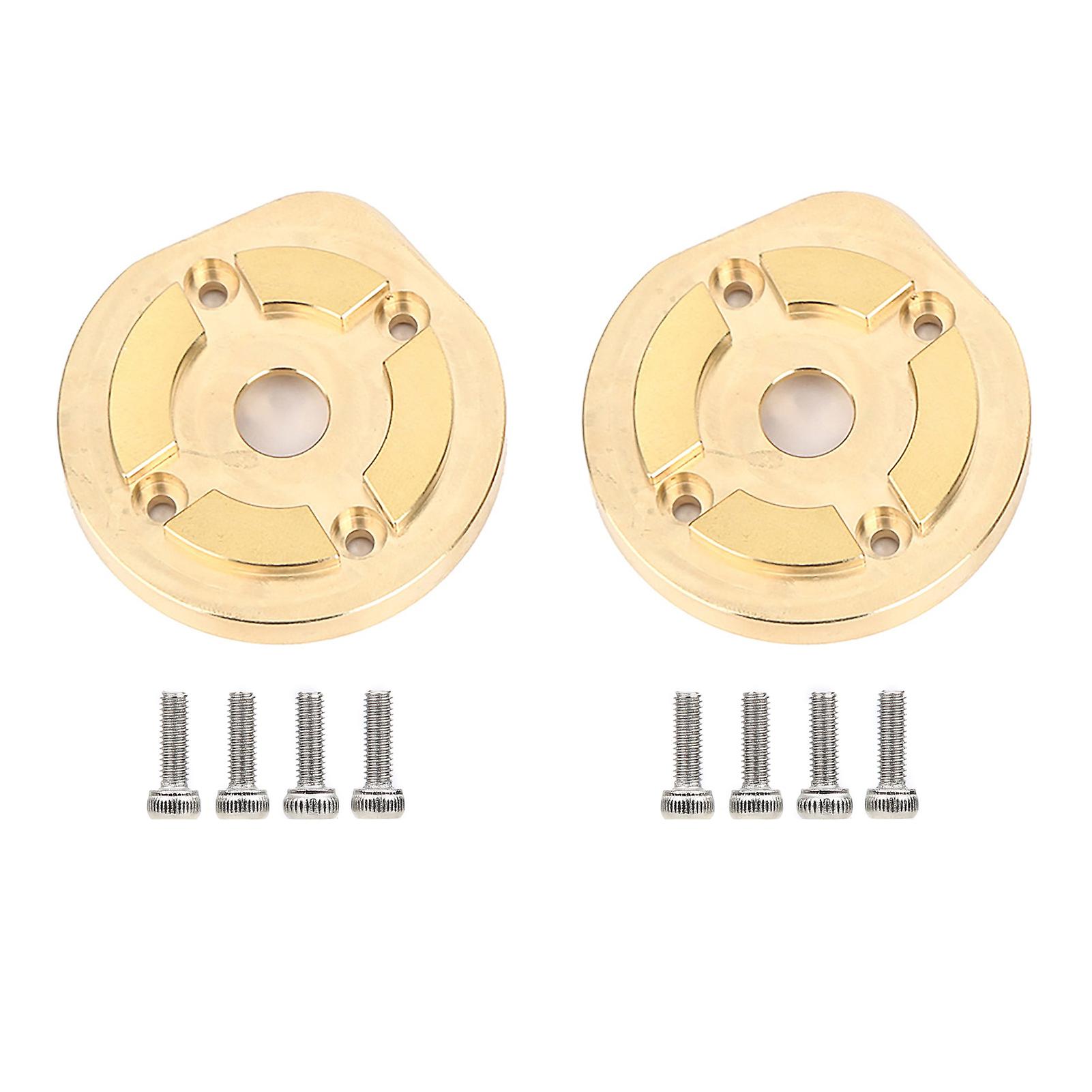 1 Pair Rc Front Rear Brass Balance Weight Portal Drive Housing Cap Fit For Axial Capra1.9