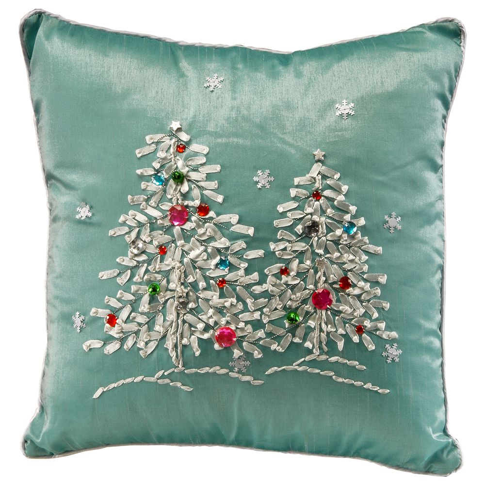 National Tree Company 16 Christmas Trees Pillow