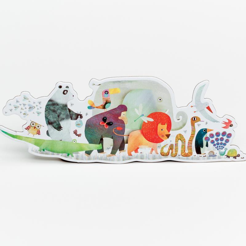 36 Piece Giant Floor Puzzle - Animal Parade by Djeco