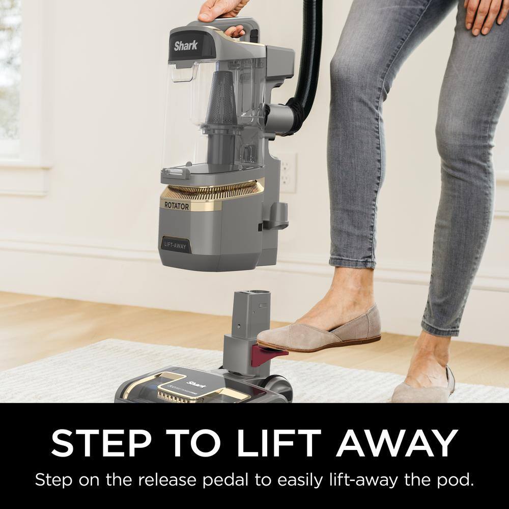 Shark Rotator Lift-Away ADV Bagless Corded Upright Vacuum with DuoClean PowerFins and Self-Cleaning Brushroll in Gray - LA502 LA502