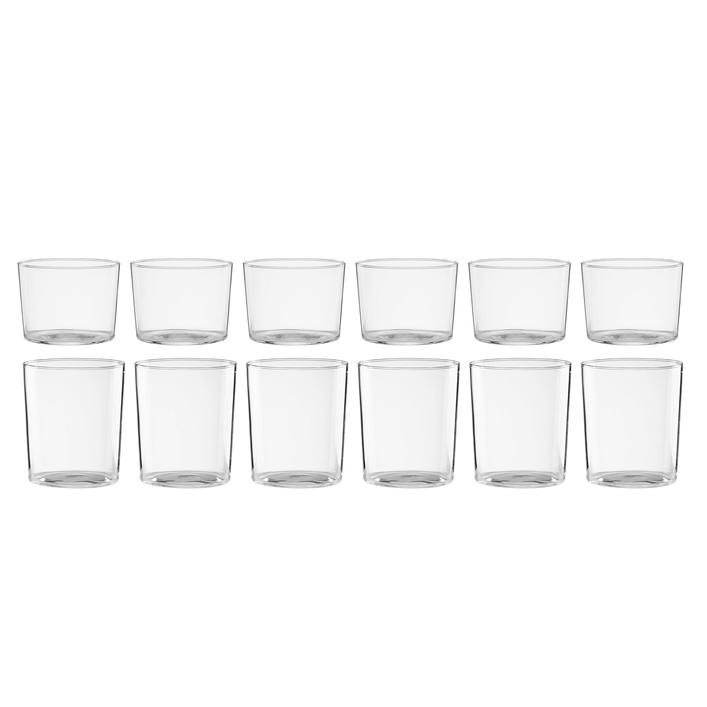 Stackables Clear Short & Tall Glasses, Set of 12