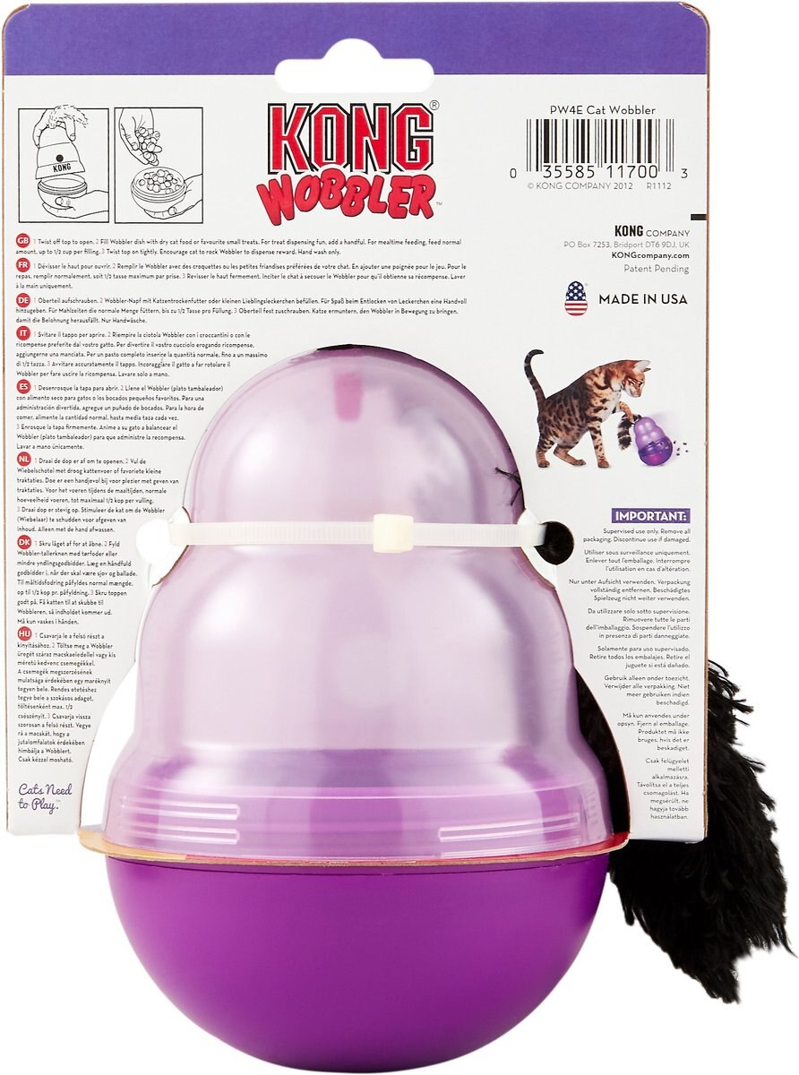 KONG Cat Wobbler Treat Dispenser