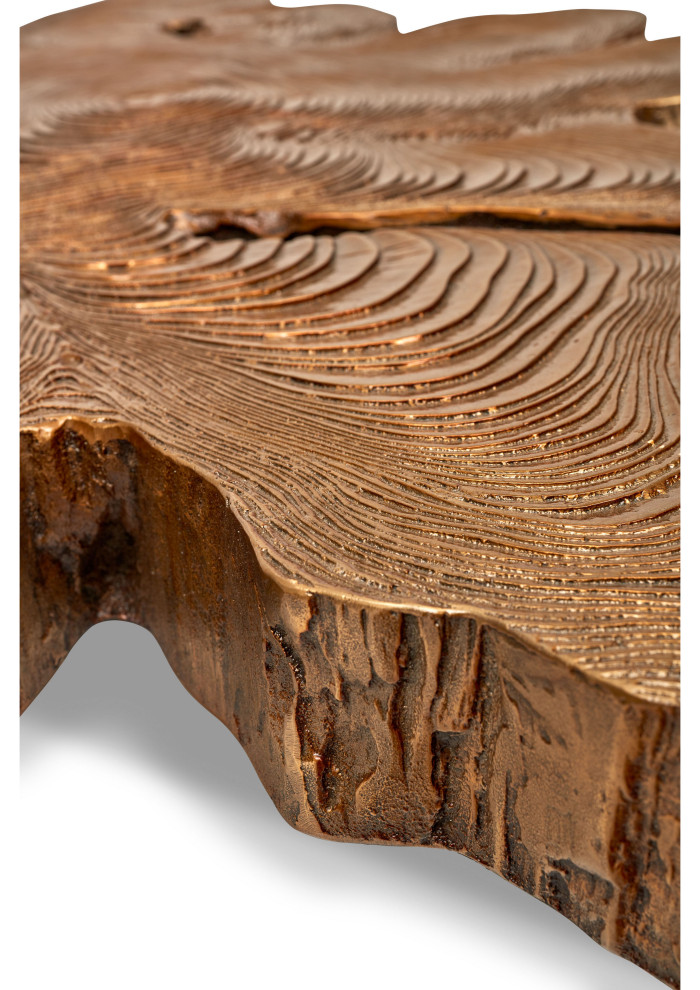 IE Series Easton Slab Coffee Table  Brass   Midcentury   Coffee Tables   by Urbia  Houzz