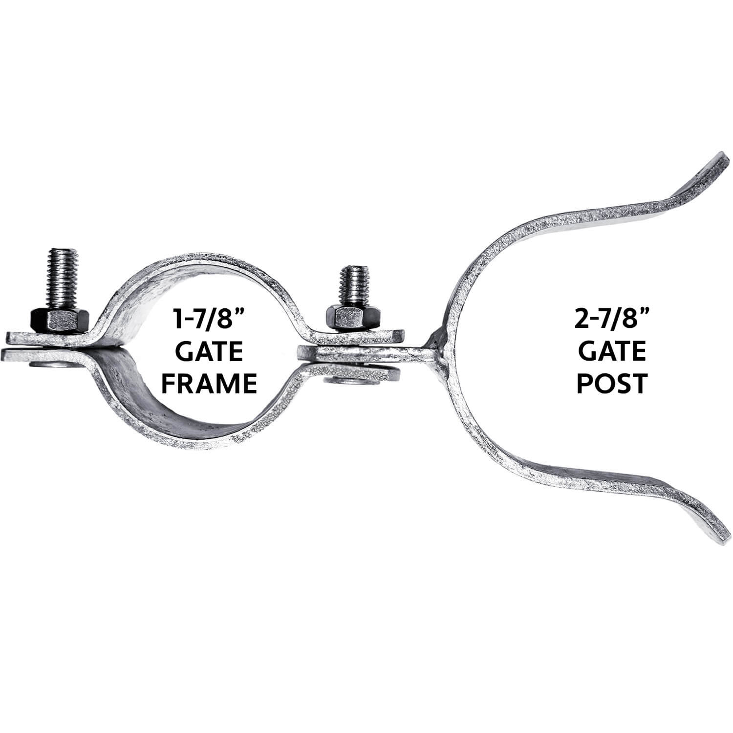 Jake Sales Brand - 1-7/8” x 2-7/8” - Chain Link Fork Latch - Galvanized - Each