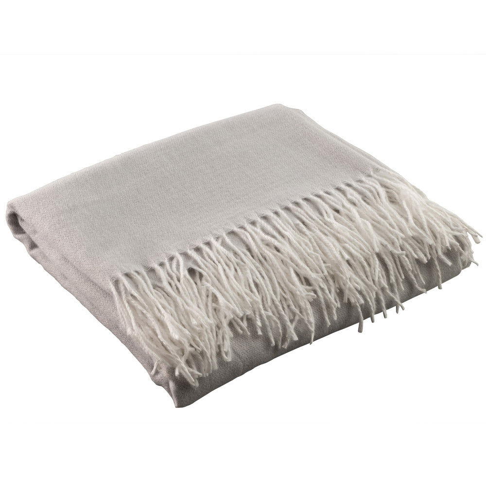 Galway Crystal Pearl Grey Throw