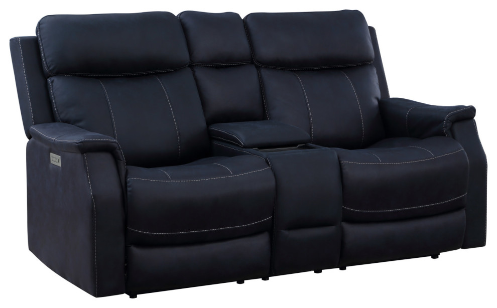 Valencia Power Recliner Console   Contemporary   Loveseats   by Steve Silver  Houzz