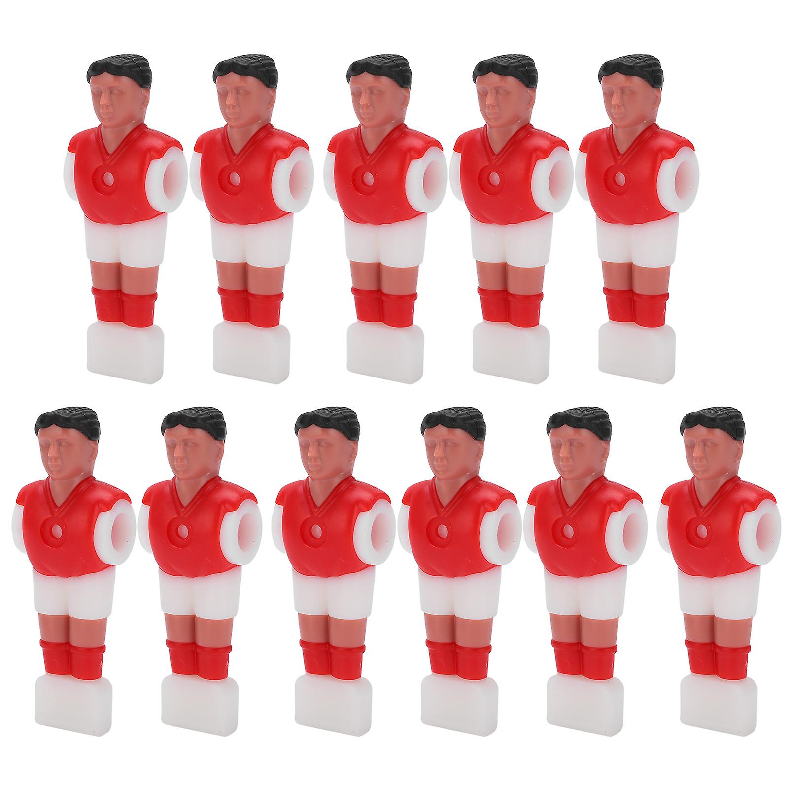 11pcs Football Player Soccer Games Mini Humanoid Plastic Doll Table Football Machine Doll