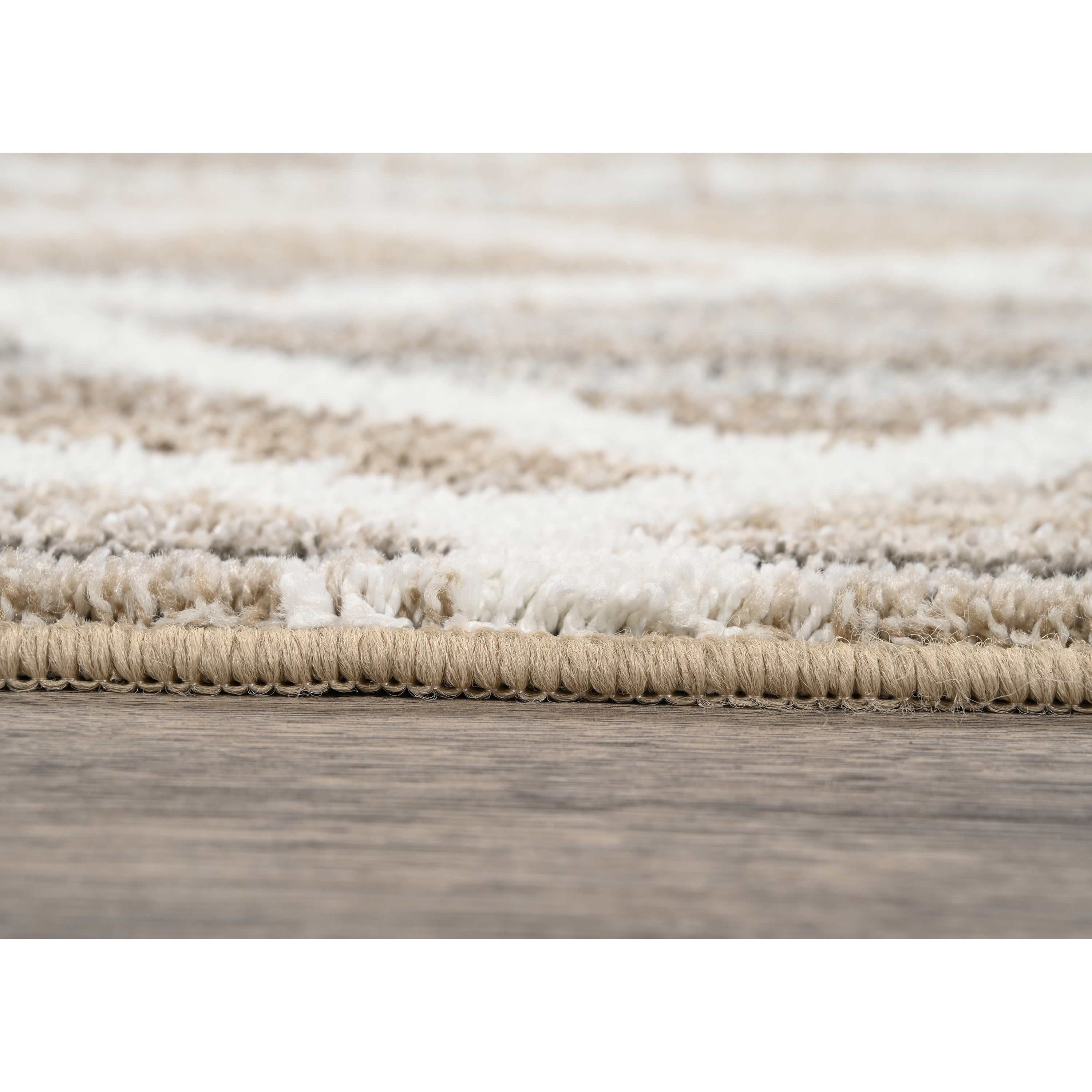 Mainstays Diamond Stripe 5 ft. x 7 ft. Area Rug Earth Tone/White