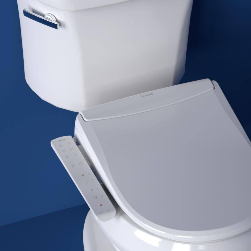 Brondell Swash Thinline T22 Luxury Electric Side Controlled Bidet Seat for Elongated Toilets in White T22-EW