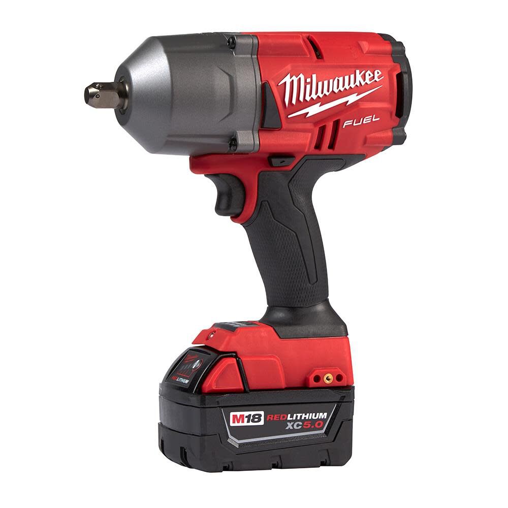 Milwaukee M18 FUEL 1/2 in. High Torque Impact Wrench with Pin Detent Kit 2766-22 from Milwaukee