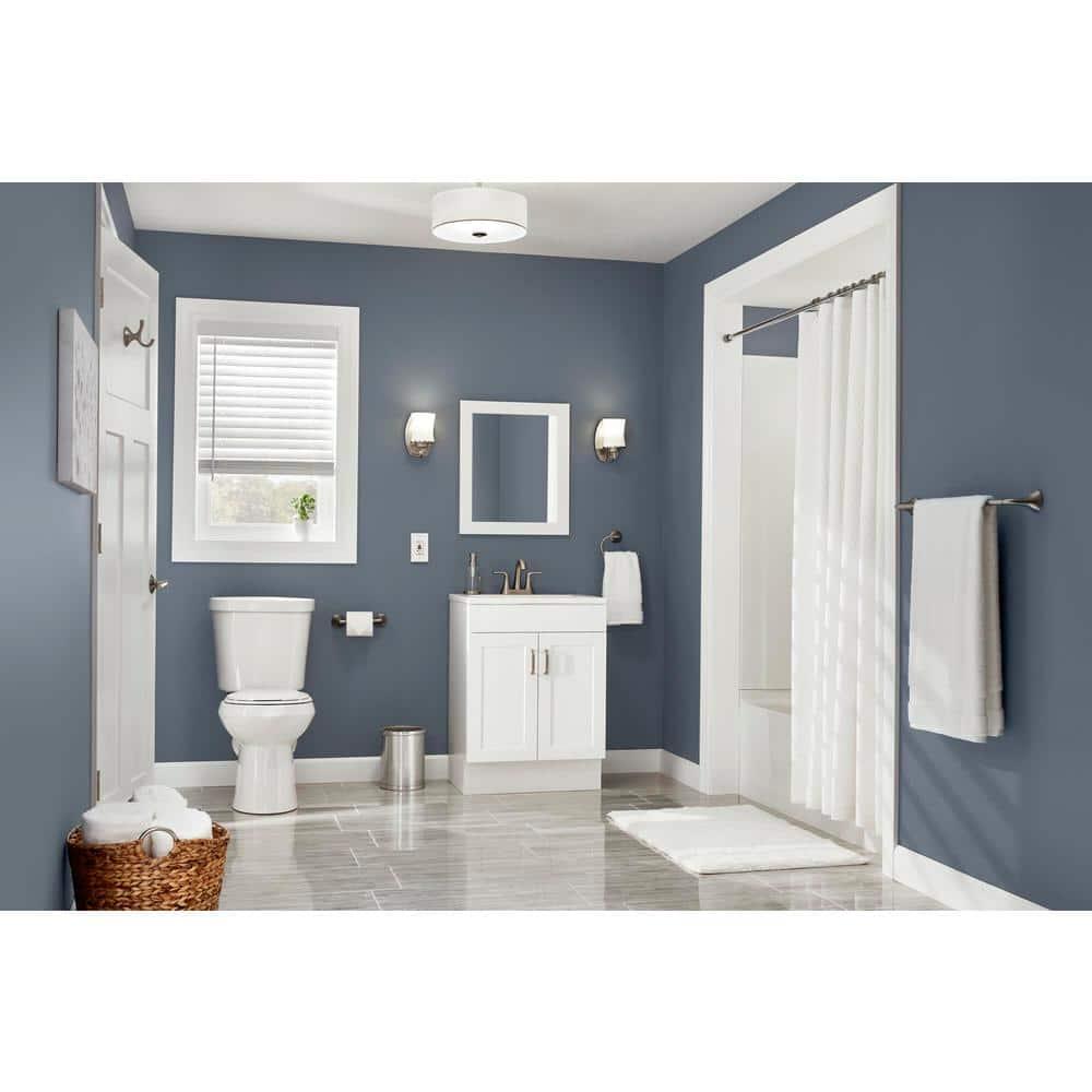 Glacier Bay 2piece 11 GPF16 GPF Dual Flush Round Toilet in White