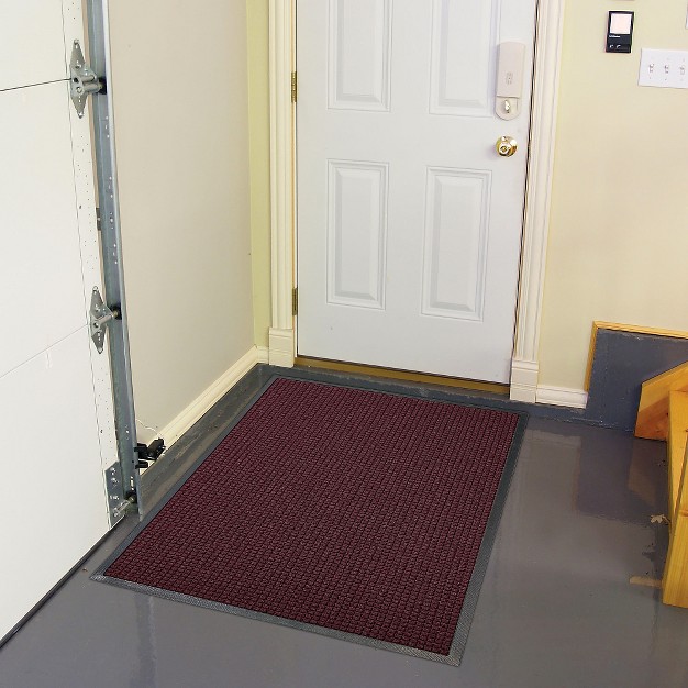 Burgundy Solid Doormat 4 x27 x6 x27 Hometrax