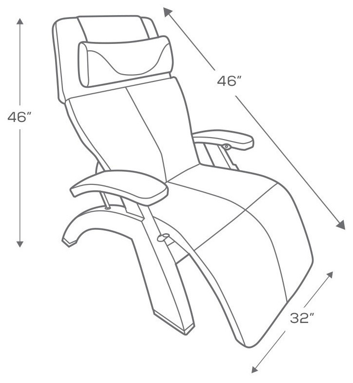 Human Touch PC 420 LIVE Perfect Chair Walnut Zero Gravity Recliner Memory Foam   Transitional   Recliner Chairs   by The Back Store  Houzz