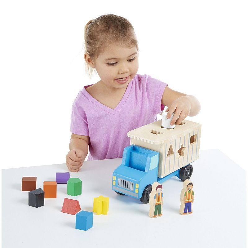 Melissa and Doug Shape Sorting Dump Truck Play Set