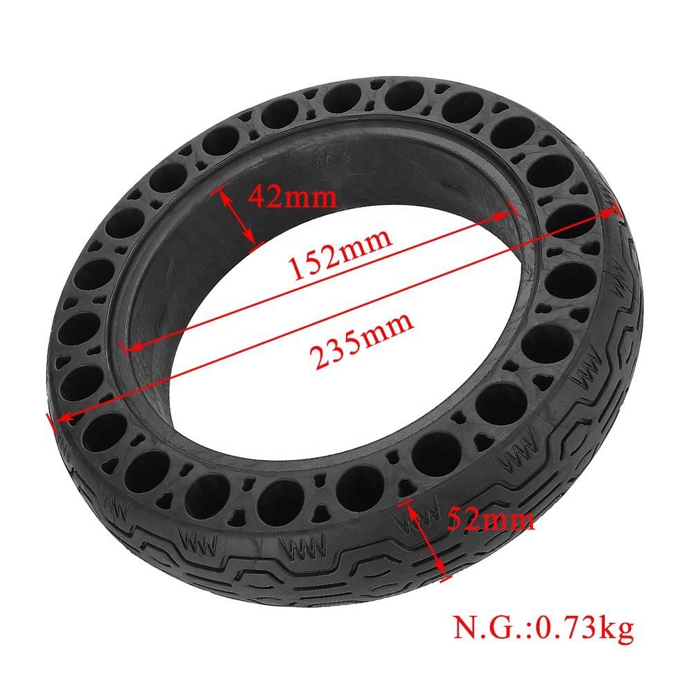 E scooter Spare Parts Tyre G30 Max 60/70 6.5 Solid Hollow Tires for Ninebot G30 Max Electric Scooter