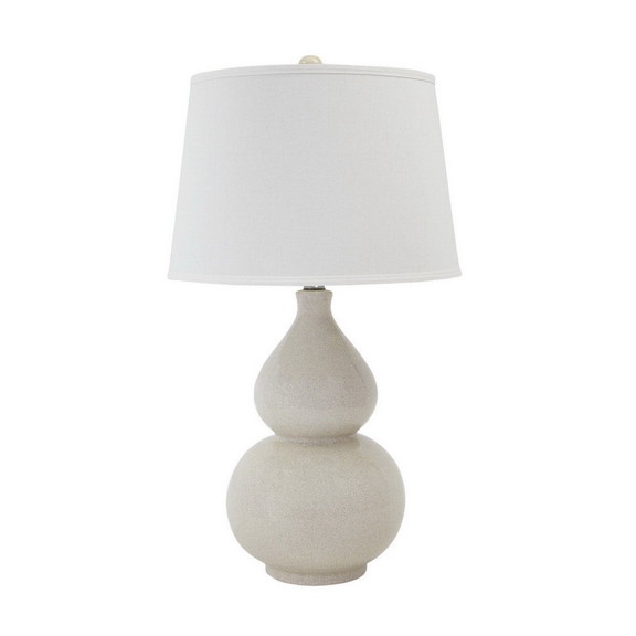 Benjara BM230952 Hardback Shade Table Lamp with Do...