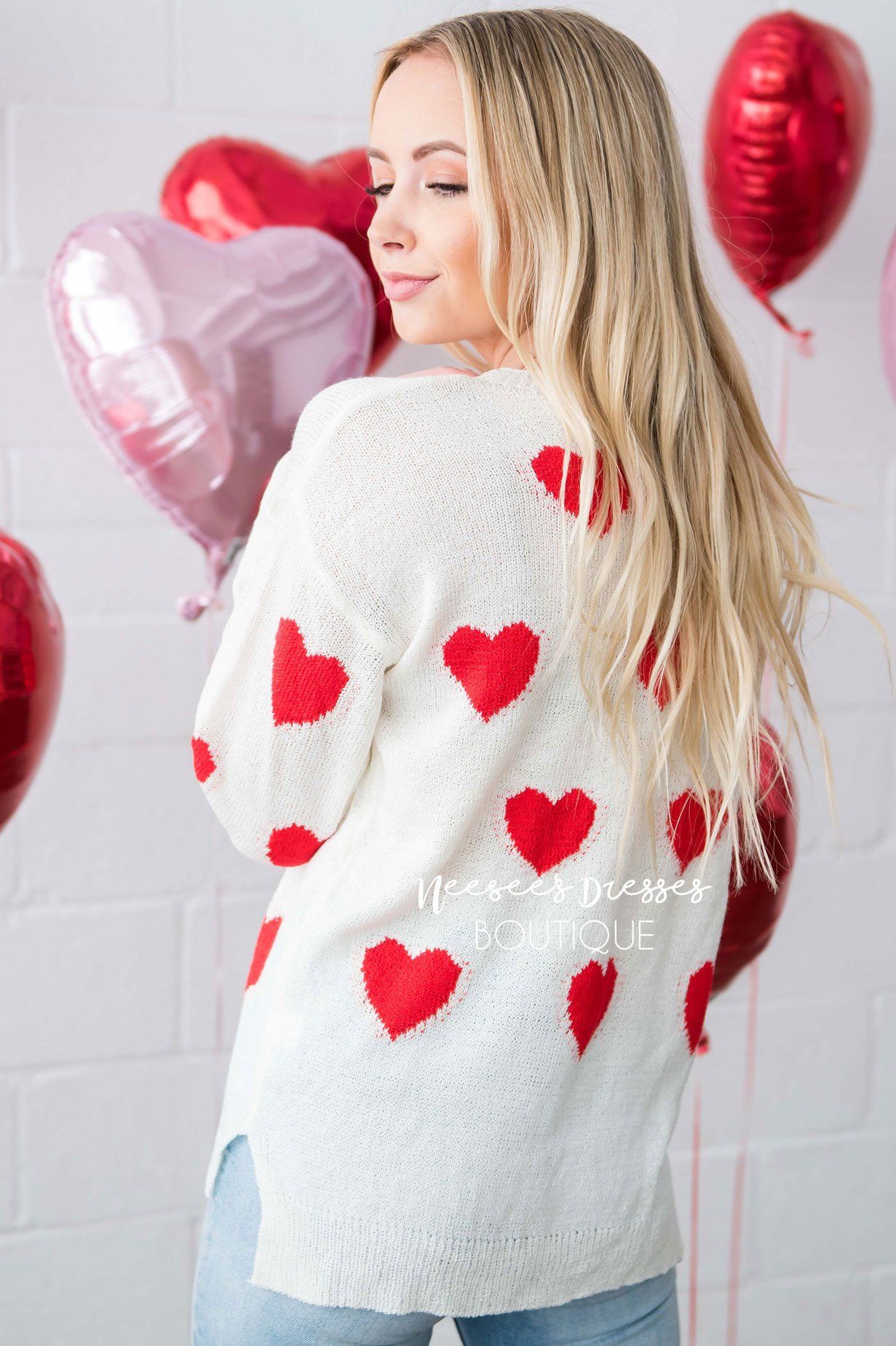 Sprinkled with Hearts Sweater