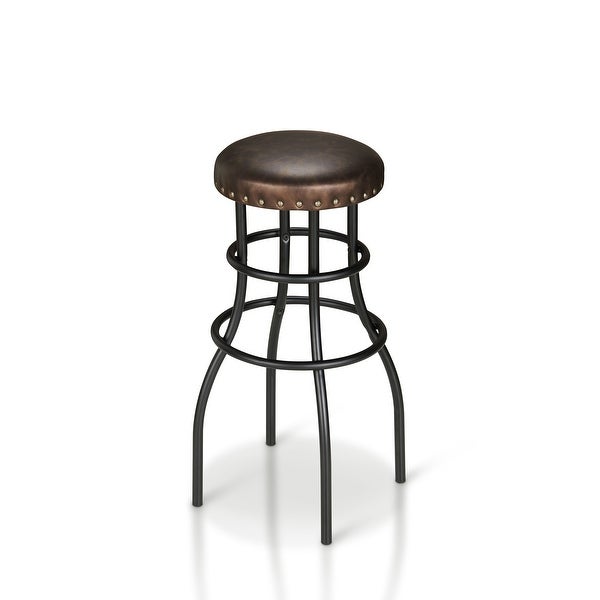 Furniture of America Vigo Rustic Bronze Counter Height Barstool