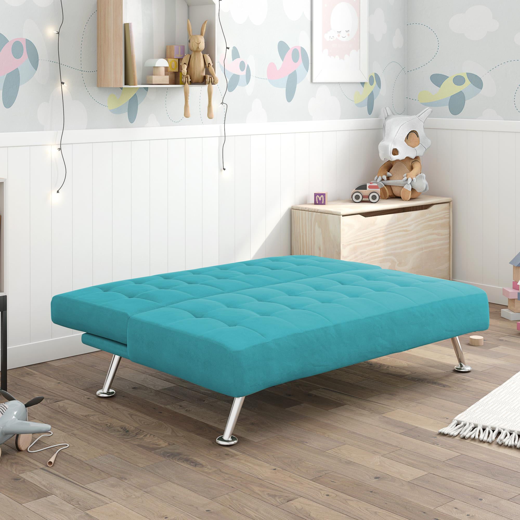 DHP Milo Kids Sofa Futon, Teal