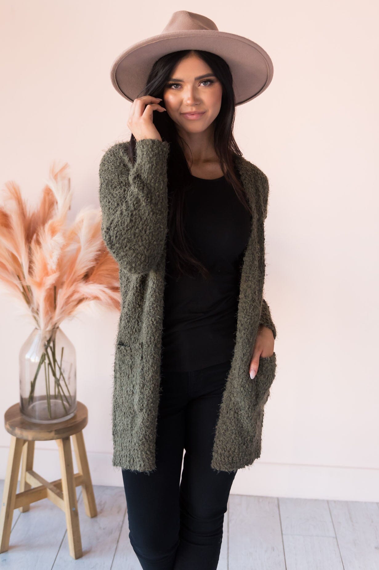 Soft & Cuddly Modest Sweater Cardigan