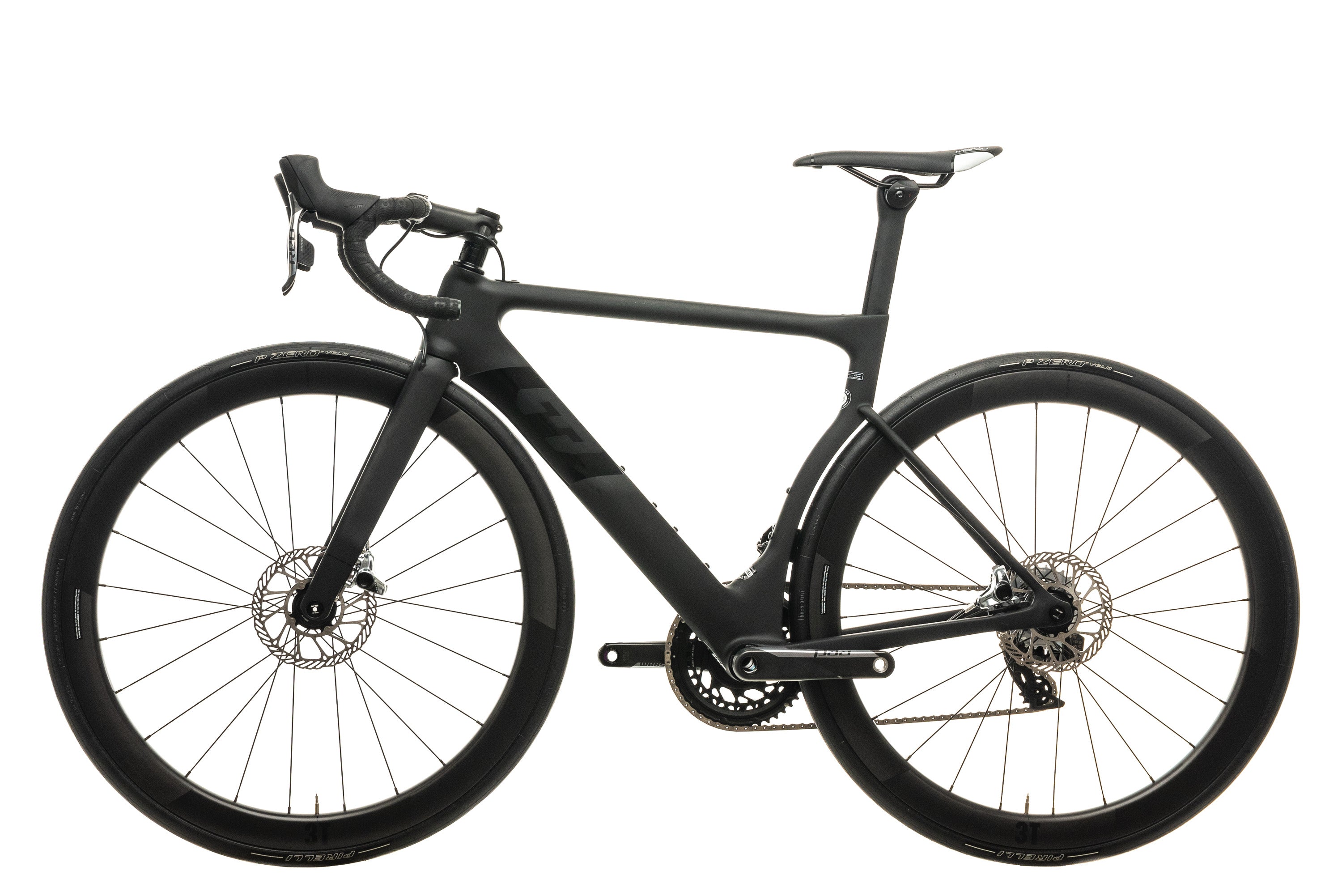 3T Strada Due Team Stealth Red AXS eTap Road Bike - 2020, Small