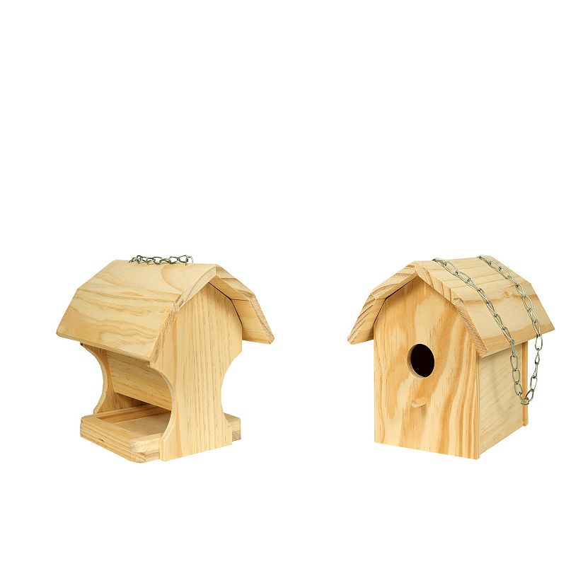 Homeware DYI Combo Kit Bird Feeder and Bird House