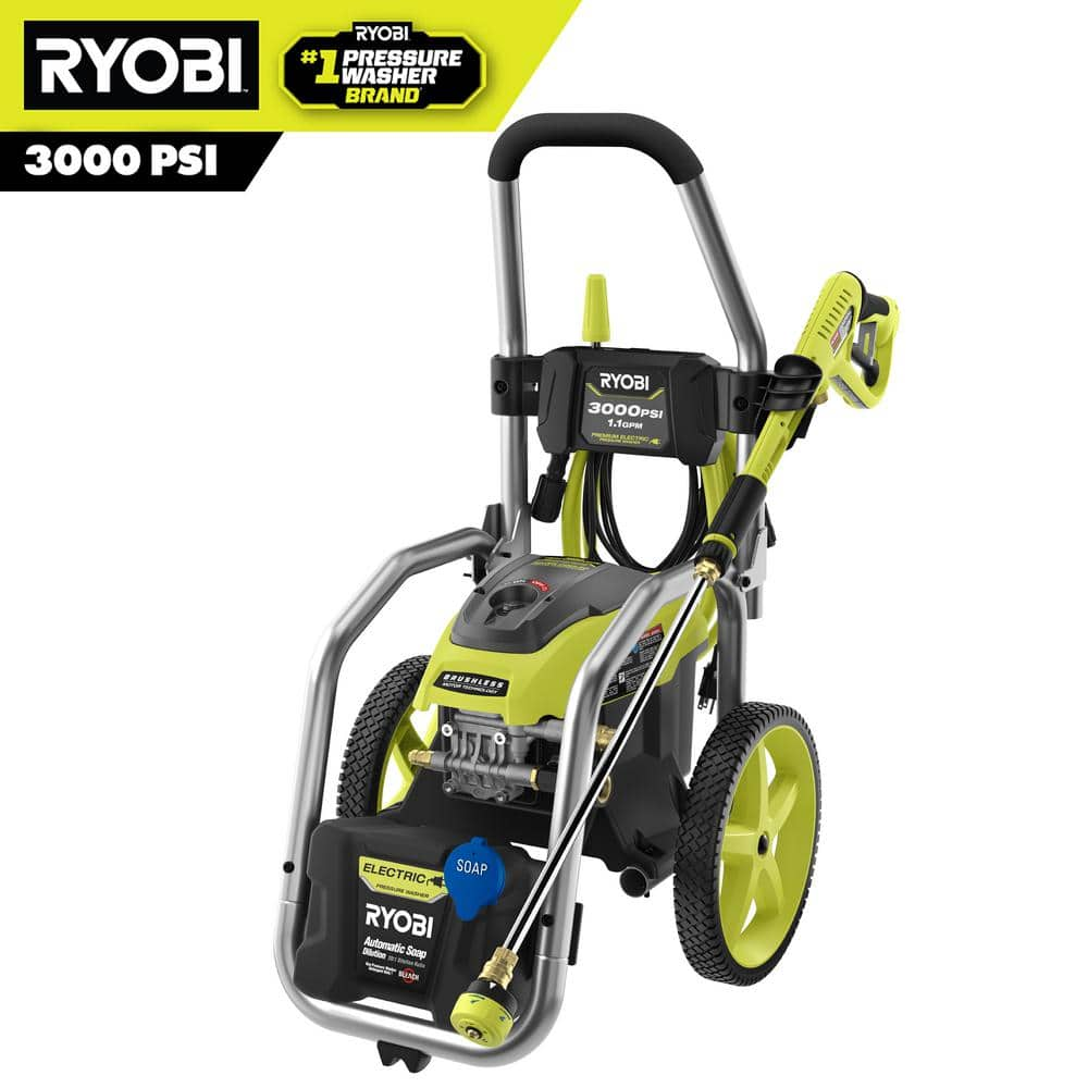 RYOBI 3000 PSI 1.1 GPM Cold Water Electric Pressure Washer RY143011