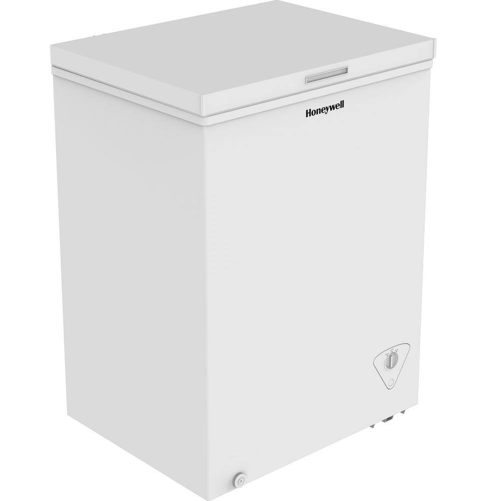 Honeywell 5 cu. ft. Chest Upright Freezer Manual Defrost with Storage Basket in White H5CFW