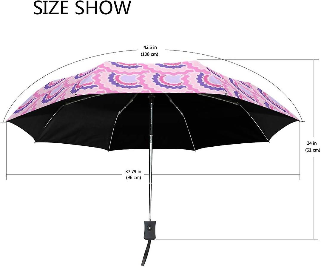 Travel Umbrella Automatic Windproof Foldable Umbrella Beautiful Snake Skin Scales