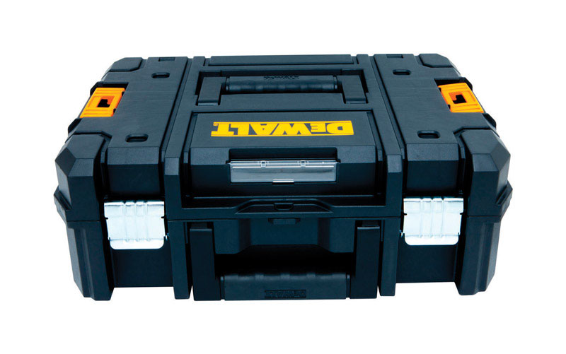 DeWalt TSTAK 17 in. Flat Top Tool Box Black