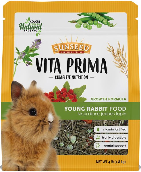 Sunseed Vita Prima Young Rabbit Food， 4-lb bag