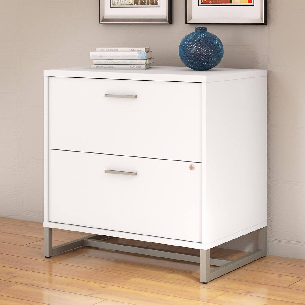 kathy ireland Method White 2-Drawer Lateral File Cabinet - Assembled KI70204SU