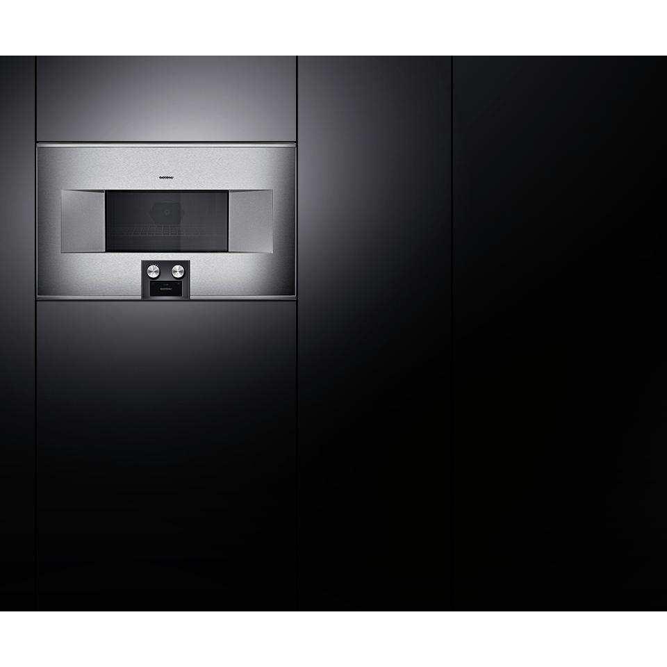 Gaggenau 30-inch, 1.3 cu.ft. Built-in Combi-Microwave Oven with Right Hinge BM 484 710