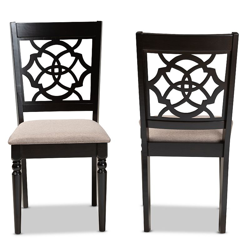 Baxton Studio Renaud Dining Chair 2-piece Set