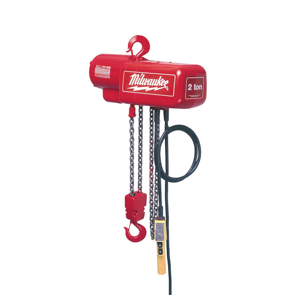 MW 1 Ton Electric Chain Hoist with 20ft Lift 9568 from MW