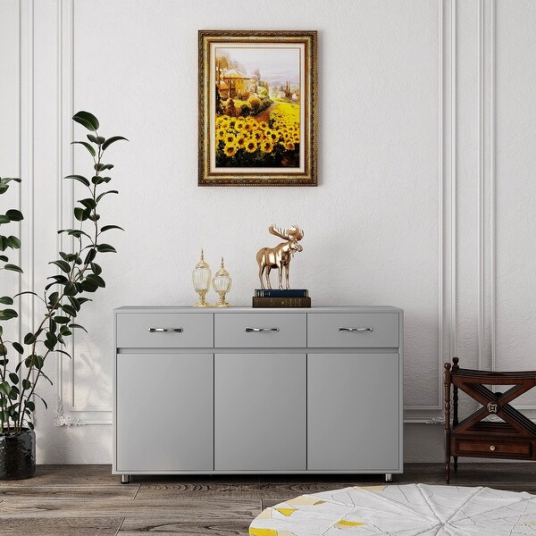 Nestfair Sideboard Cabinet with 3 Doors and 3 Drawers